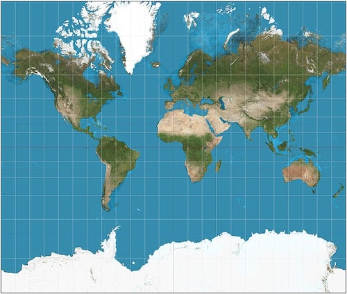 Mercator Projection- Kid World Citizen Mercator Projection- Kid World Citizen
