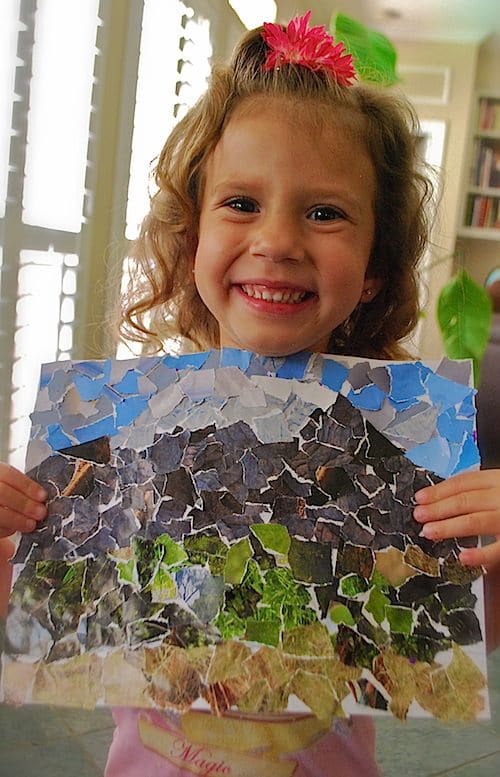 Mt Kilimanjaro Collage Craft- Kid World Citizen Mt Kilimanjaro Collage Craft- Kid World Citizen