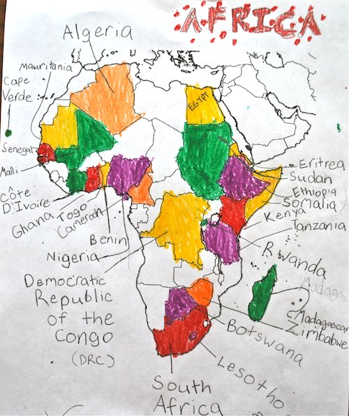 Map the Book Africa- Kid World Citizen Map the Book Africa- Kid World Citizen