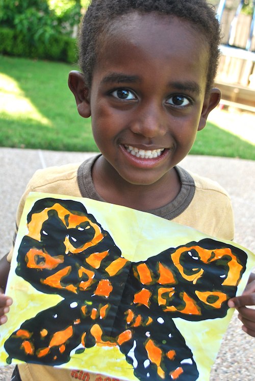 Monarch Butterfly Painting- Kid World Citizen Monarch Butterfly Painting- Kid World Citizen