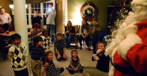 Santa Visits Christmas Kids- Kid World Citizen