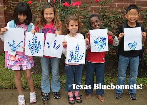 Texas Bluebonnet Craft- Kid World Citizen