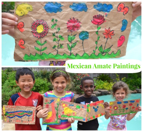 Latin American crafts like this Mexican folk art amate from Kid World Citizen teach culture and language.