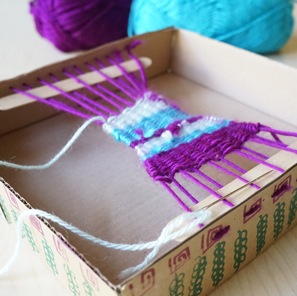 Simple Box Loom Weaving Projects Kids- Kid World Citizen